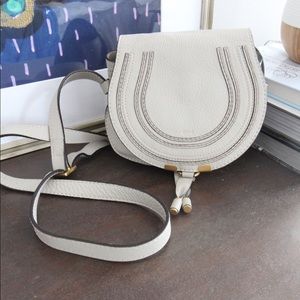 Authentic Chloe Mini Marcie Crossbody in Dove